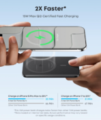 Anker Nano Power Bank, Ultra-Slim 5,000mAh Magnetic Battery Pack, Qi2 Certified 15W Max Ultra-Fast MagSafe-Compatible Portable Charger, PD 20W, Ergonomic Design, For iPhone 17/16/15/14/13 Only - Image 2