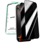 UGREEN for iPhone 17/16 Pro Screen Protector Privacy 6.3'' 100% Privacy Protection Ultimate Drop Protection 1:1 Full Coverage Anti Spy Screen Protector 9H+ Tempered Glass Fit for Most Case 2 Pack