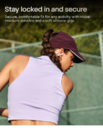 SHOKZ OpenDots ONE Open Ear Headphones, Premium Dolby Audio 6.5g Clip On Earbuds Bluetooth 5.4, Wireless Earphones with Mic, Fast Charging 40 hrs Playtime, IP54, with Cleaning Cloth,for Walking- Pink - Image 2